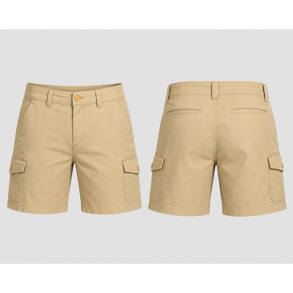Eddie Bauer Horizon Cargo Pocket Short Womens’s Size 12 Tan Hike Utility